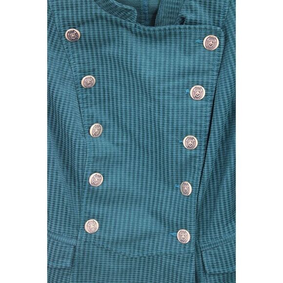 Cabi Lennon Jacket Teal Green Military Style #3913 Blazer Size Medium - Picture 4 of 10